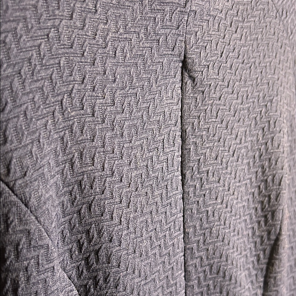 Topshop Navy Textured Mini Dress - Picture 3 of 12